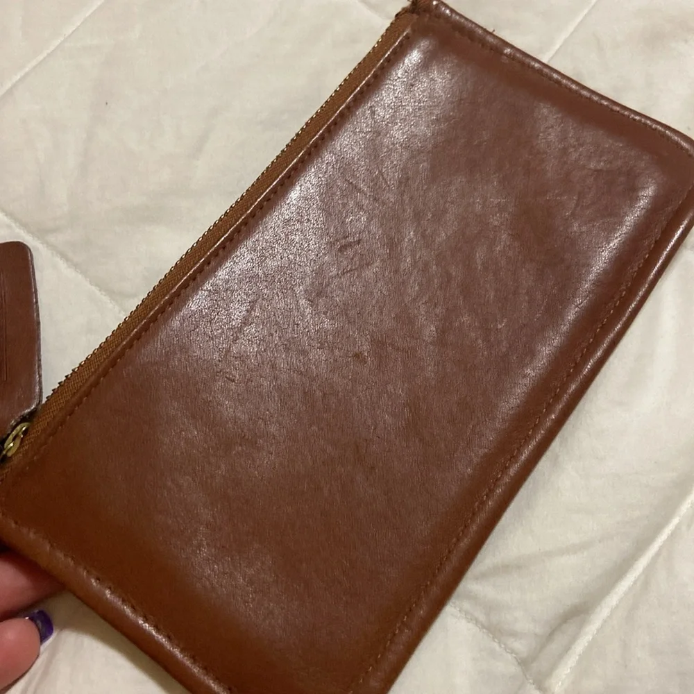 RARE Vintage Coach Skinny Case Brown Leather